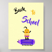 Poster Crayon drôle et caoutchouc (Devant)