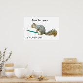 Poster crayon écureuil (Cuisine)