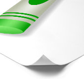 Poster Crayon Green Globe (Coin)