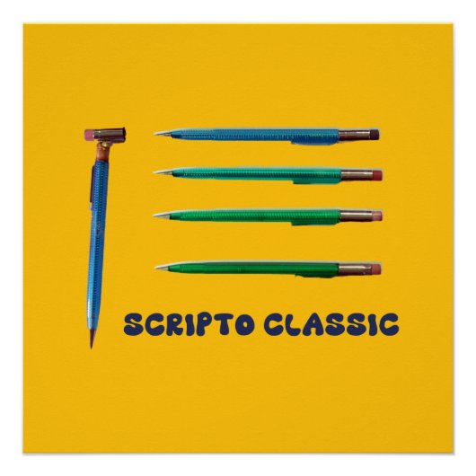 Poster Crayon mécanique Scripto Classic (Devant)