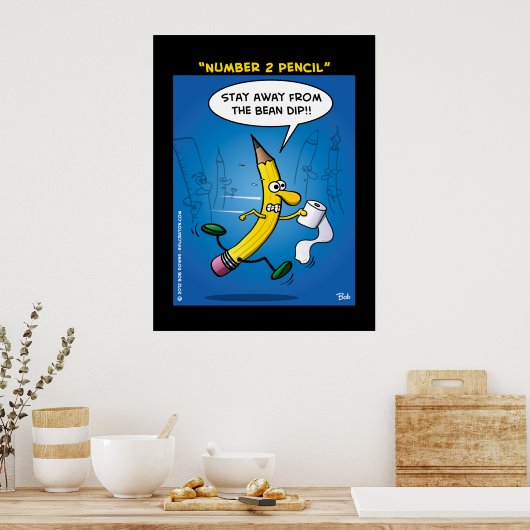 Poster "Crayon Numéro 2" (Cuisine)