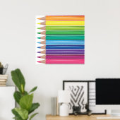 Poster Crayons (Bureau à domicile)