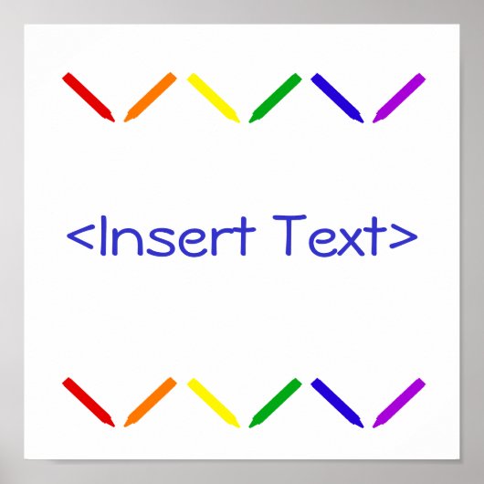 Poster Crayons (Devant)