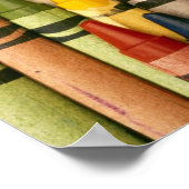 Poster Crayons colorés (Coin)