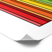 Poster Crayons de couleur arc-en-ciel (Coin)