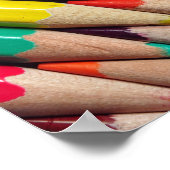 Poster crayons de couleur crayons arrière - plan texture (Coin)