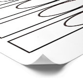 Poster Crayons - Noir & Blanc (Coin)