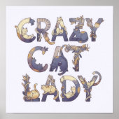 Poster Crazy Cat Lady (Devant)