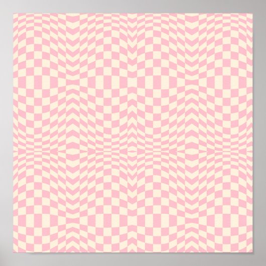 Poster Crazy Checkerboard Design (Devant)