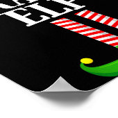 Poster Crazy Elf Matching Family Group Christmas Party Py (Coin)