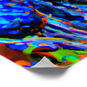 Poster Crazy Happy Bluetick Coonhound Portrait d'art chie (Coin)