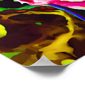 Poster Crazy Happy Great Dane Dog Art Portrait (Coin)