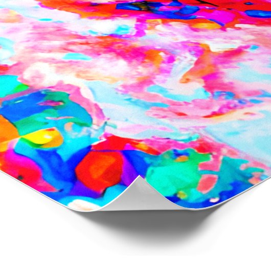 Poster Crazy Happy Great Pyrenees Portrait d'art chien (Coin)