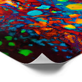 Poster Crazy Happy Happy Portrait d'art de chien Collie (Coin)