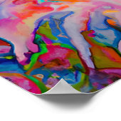 Poster Crazy Happy Maine Coon Cat Portrait Art (Coin)