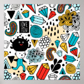 Poster Crazy head (Devant)