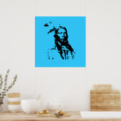 Poster Crazy Horse Native American Leader 3 ft Canvas Pri (Cuisine)