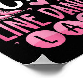 Poster Crazy Line Dance Lady Line Dancing (Coin)