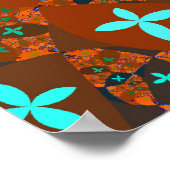 Poster Crazy Quilt Fractal Abstrait (Coin)