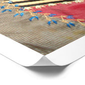 Poster Crazy Quilt victorien antique (Coin)