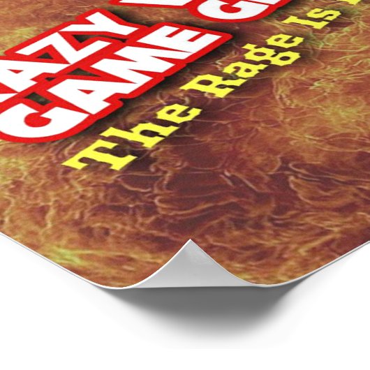Poster Crazy Video Game Geek - La Rage Est Réelle ! Affic (Coin)