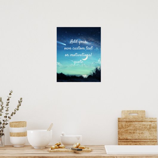 Poster Create A Custom Quote - Moonlit Night (Cuisine)