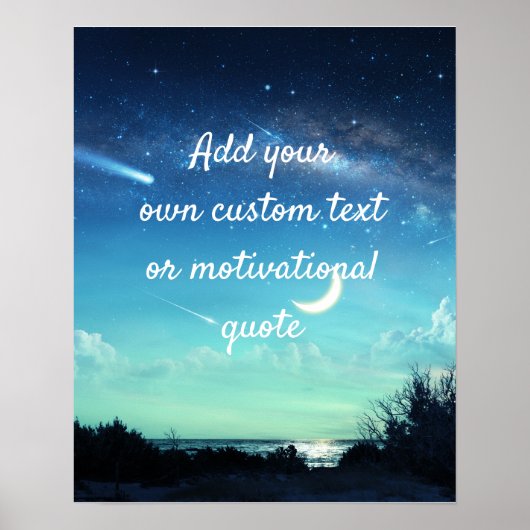 Poster Create A Custom Quote - Moonlit Night (Devant)