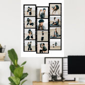 Poster Create Your Own 12 Photo Collage Film Strip Chic (Bureau à domicile)