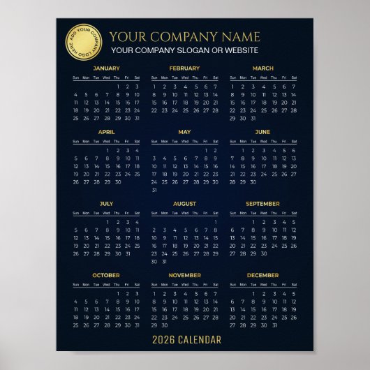 Poster Create Your Own 2026 Company Calendar |  (Devant)