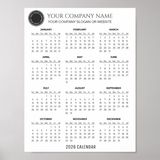 Poster Create Your Own 2026 Company Calendar |  (Devant)