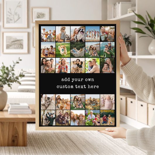 Poster Create Your Own Custom 25 Photo Collage