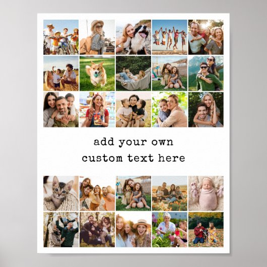Poster Create Your Own Custom 25 Photo Collage (Devant)