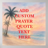 Poster Create Your Own Custom Quote  Prayer  (Devant)