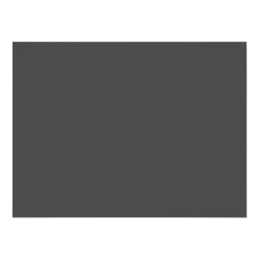 Poster Create Your Own dark gray Custom Design (Devant)