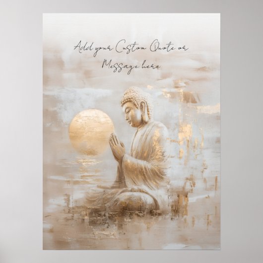 Poster Create Your Own Motivational Quote- Buddha (Devant)