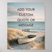 Poster Create Your Own Motivational Quote - Coastal Rowbo (Devant)
