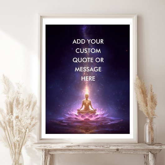 Poster Create Your Own Motivational Quote – Cosmic Buddha