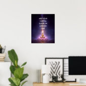 Poster Create Your Own Motivational Quote – Cosmic Buddha (Bureau à domicile)