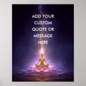 Poster Create Your Own Motivational Quote – Cosmic Buddha (Devant)