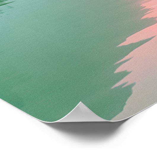 Poster Create Your Own Motivational Quote- Lake-Mountain (Coin)