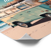 Poster Create Your Own Motivational Quote-Retro Beach Van (Coin)