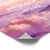 Poster Create Your Own Motivational Quote- Sky-Mountain (Coin)