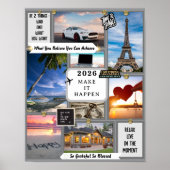 Poster Create Your Own Vision Board Goal Manifesting 2026 (Devant)