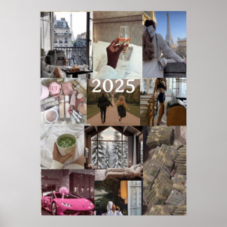 Poster Create your Own Vision Board Manifestation 2025
