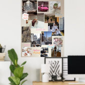 Poster Create Your Own Vision Board Manifesting 2025 (Bureau à domicile)
