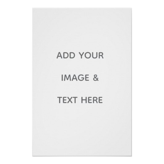 Poster Create Your Own white  (Devant)