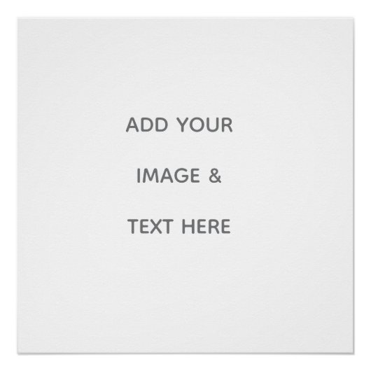 Poster Create Your Own white  (Devant)