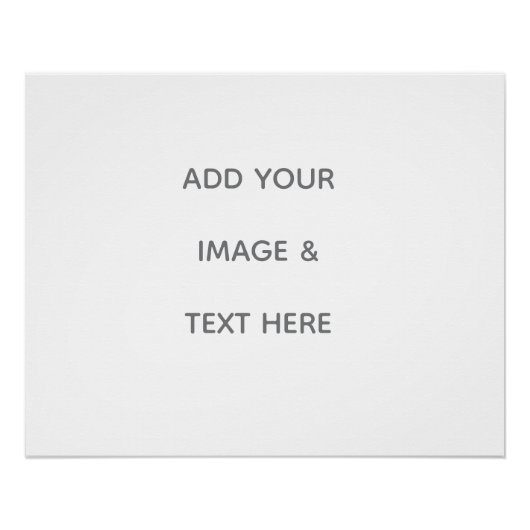 Poster Create Your Own white  (Devant)