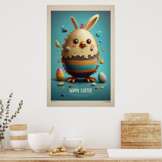 Poster créatif de Pâques (Cuisine)