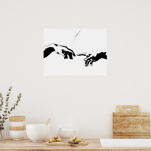 Poster Création d'Adam (Cuisine)